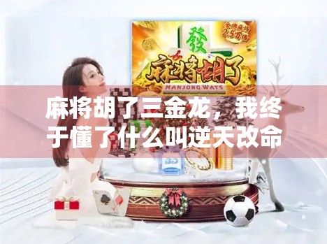 麻将胡了三金龙，我终于懂了什么叫逆天改命！