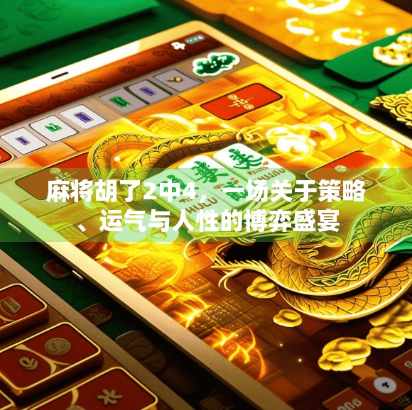 麻将胡了2中4，一场关于策略、运气与人性的博弈盛宴