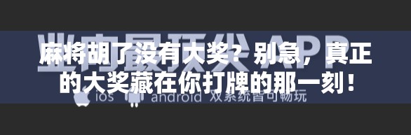 麻将胡了没有大奖?别急,真正的大奖藏在你打牌的那一刻!