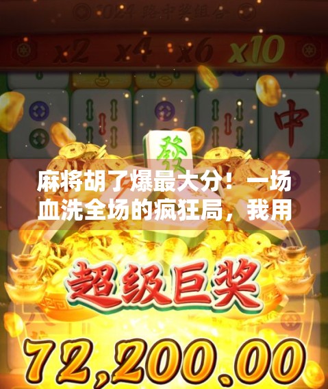 麻将胡了爆最大分！一场血洗全场的疯狂局，我用30分钟赢回半年工资！