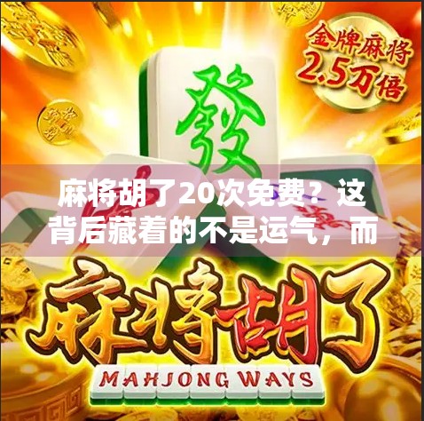 麻将胡了20次免费？这背后藏着的不是运气，而是人性的博弈！