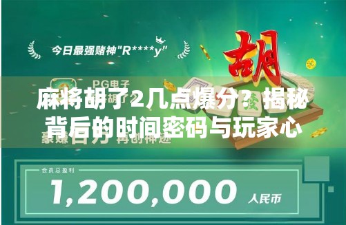 麻将胡了2几点爆分？揭秘背后的时间密码与玩家心理博弈！
