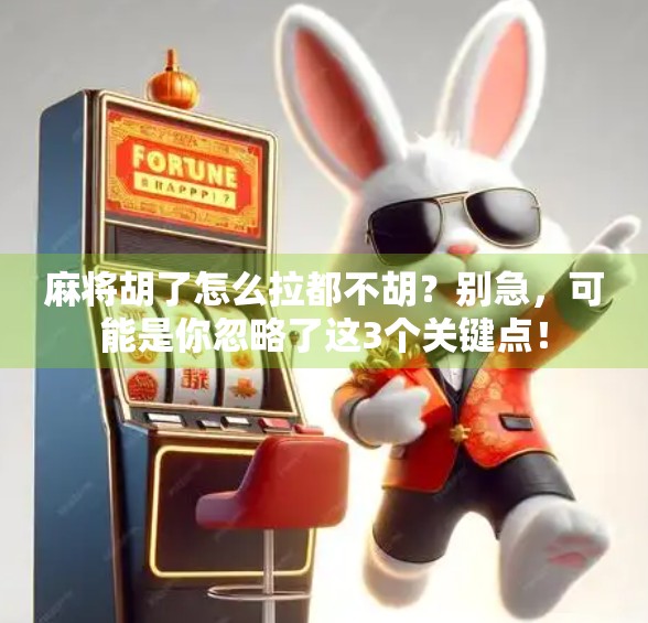 麻将胡了怎么拉都不胡？别急，可能是你忽略了这3个关键点！