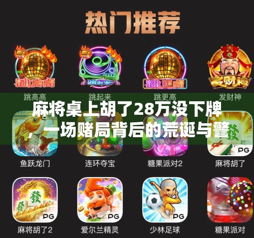 麻将桌上胡了28万没下牌，一场赌局背后的荒诞与警示