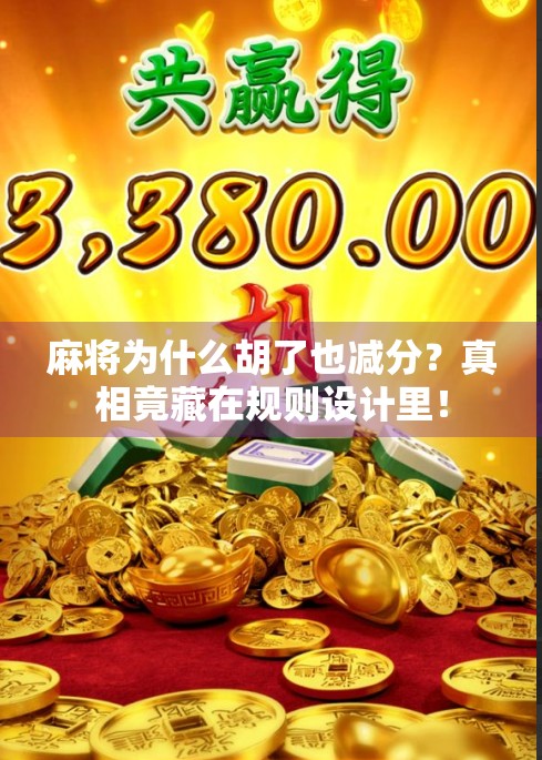 麻将为什么胡了也减分？真相竟藏在规则设计里！