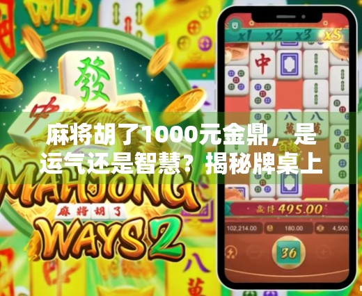 麻将胡了1000元金鼎,是运气还是智慧?揭秘牌桌上那些你不知道的潜规则 麻将胡了1000元金鼎,是运气还是智慧?揭秘牌桌上那些你不知道的潜规则