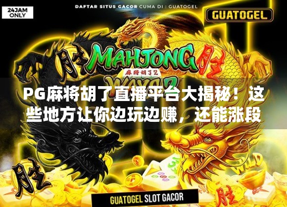 PG麻将胡了直播平台大揭秘！这些地方让你边玩边赚，还能涨段位！