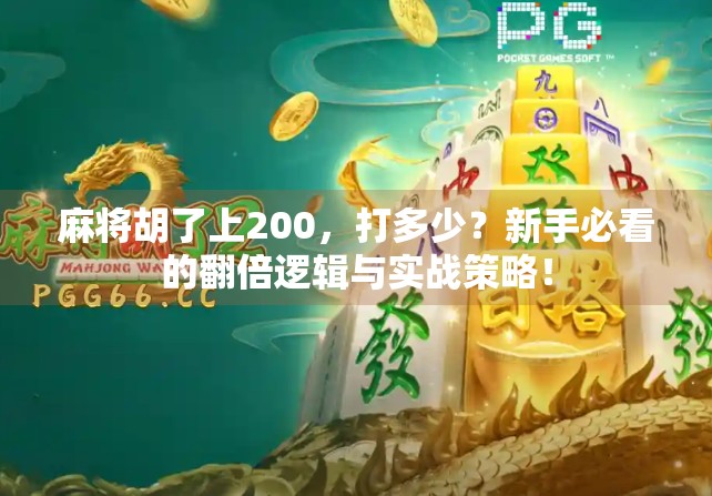 麻将胡了上200，打多少？新手必看的翻倍逻辑与实战策略！