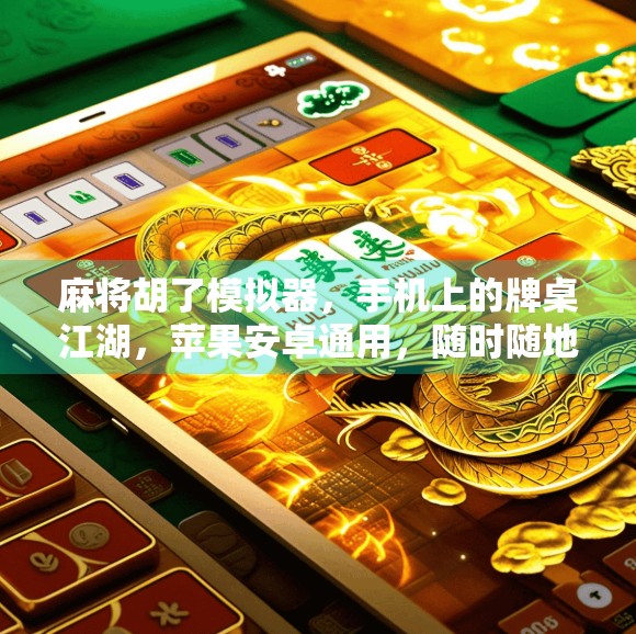 麻将胡了模拟器，手机上的牌桌江湖，苹果安卓通用，随时随地开打！