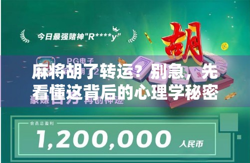 麻将胡了转运？别急，先看懂这背后的心理学秘密！